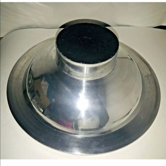 New Silver Color with Red Enamel Bowl Holidays - Picture 3 of 12